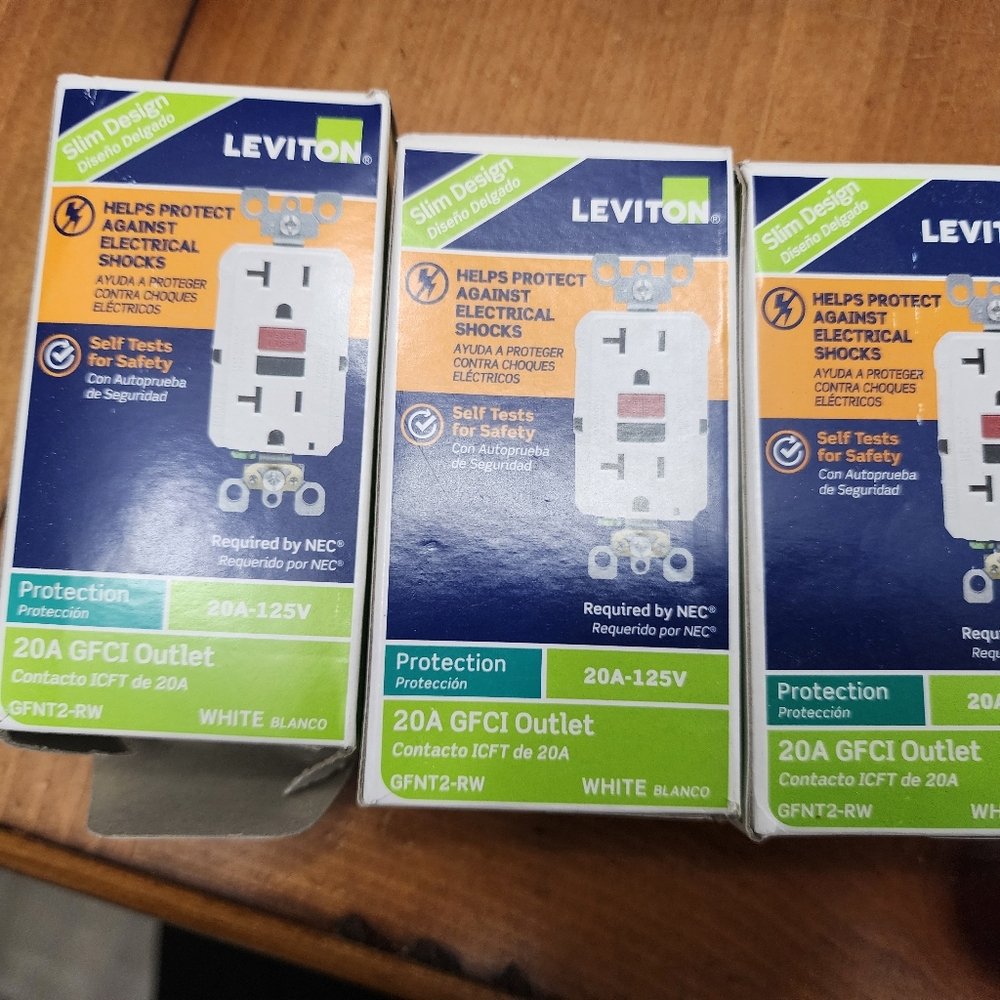 Leviton 20A GFI outlets